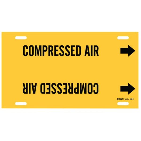 Pipe Marker, Compressed Air, Y, 8to9-7/8 In