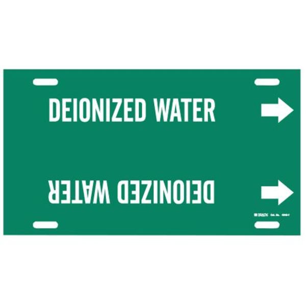 Pipe Marker, Deionized Water, 6to7-7/8 In