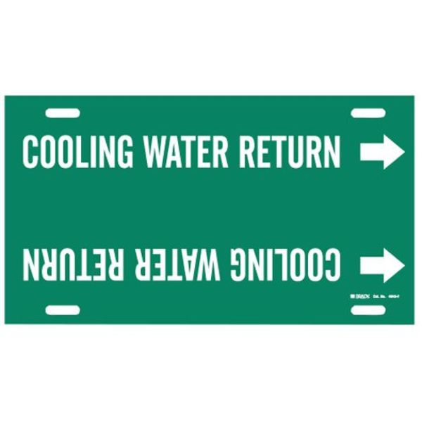 Pipe Mrkr, Cooling Water Return, 6 to7-7/8