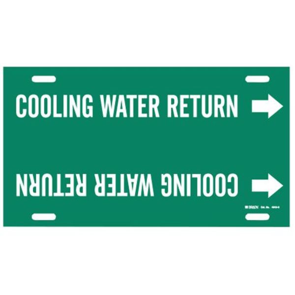 Pipe Mrkr, Cooling Water Return, 10to15 In