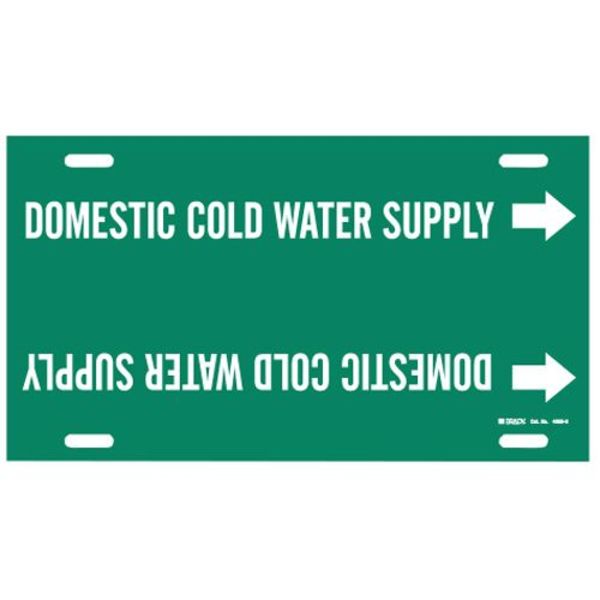 Pipe Marker, Domestic Cold Water Supply, 4050-H
