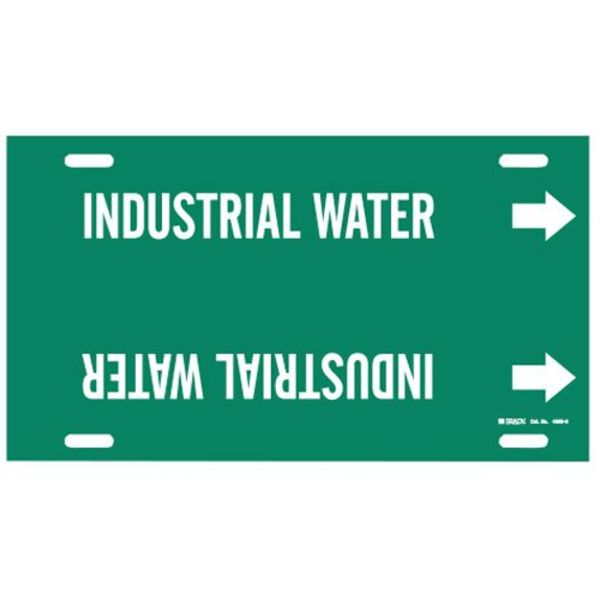 Pipe Markr, Industrial Water, Gn, 10to15 In