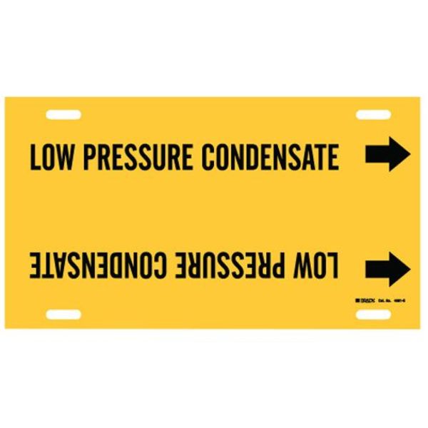 Pipe Marker, Low Pressure Condensate, Yel, 4091-G
