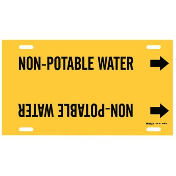 Pipe Markr, Non-Potable Water, Y, 10to15 In