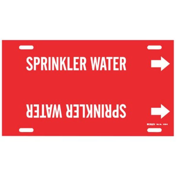 Pipe Marker, Sprinkler Water, R, 10 to15 In