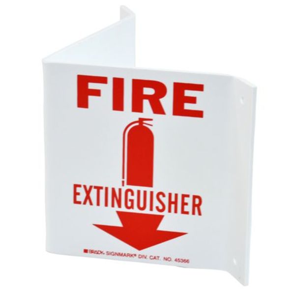 Fire Extinguisher Sign, 5-1/2X10
