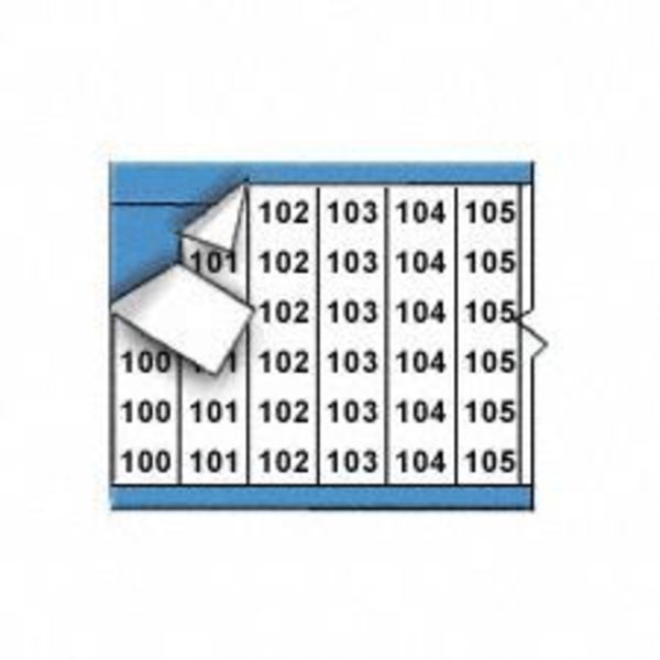 Wire Marker, Printd, Repos Self-Adhes, PK25, WM-100-124-PK