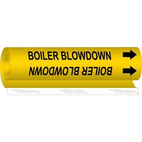 Pipe Mrkr, Boiler Blow Down, 1/2to1-3/8 In