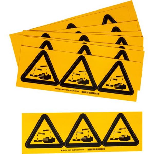 Warning Labels, 4inHx4inW, Vinyl, PK10, 60217