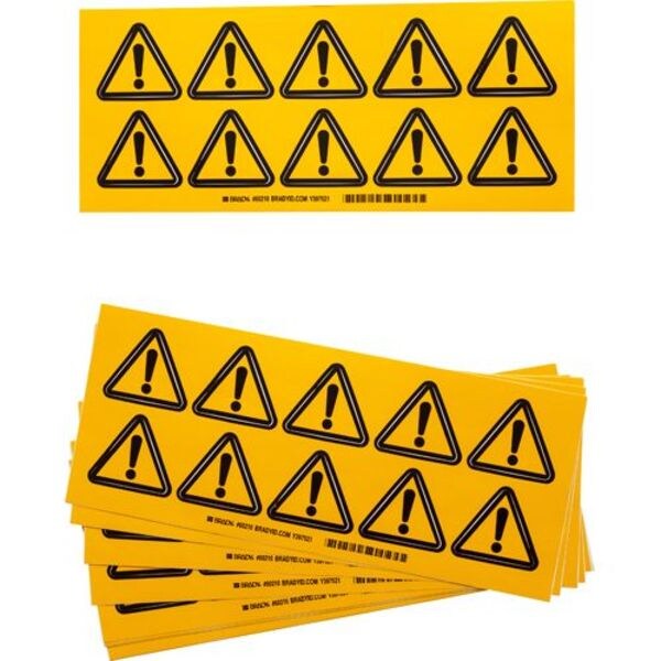 Warning Labels, 2inHx2inW, Vinyl, PK10, 60210