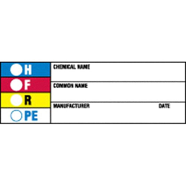 Chemical Label, 1 in H, 3 in W, 60326
