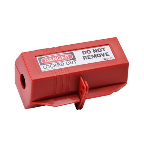 Plug Lockout, Red, 9/16In Shackle Dia., Length: 7 in