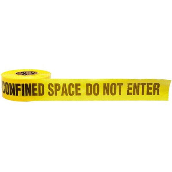 Barricade Tape, Yellow/Black, 1000ft x 3In