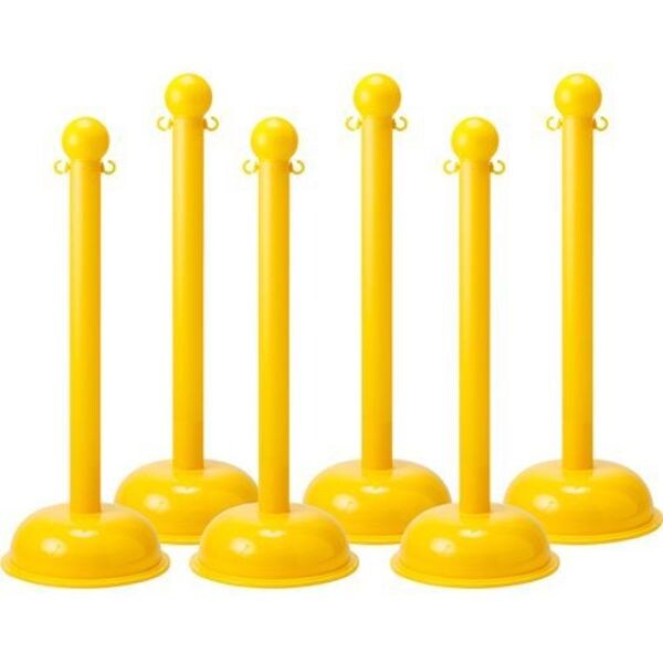 Barrier Post, 41 in H, Yellow