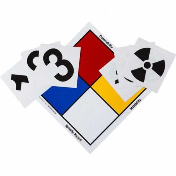 NFPA Sign Kit, 15 in Height, 15 in Width, Diamond
