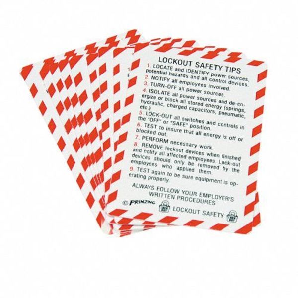 Lock out tag out Wallet Cards, PK10