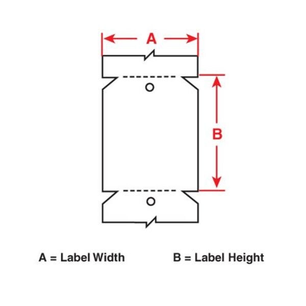 White Wire Marker Tag, Polypropylene