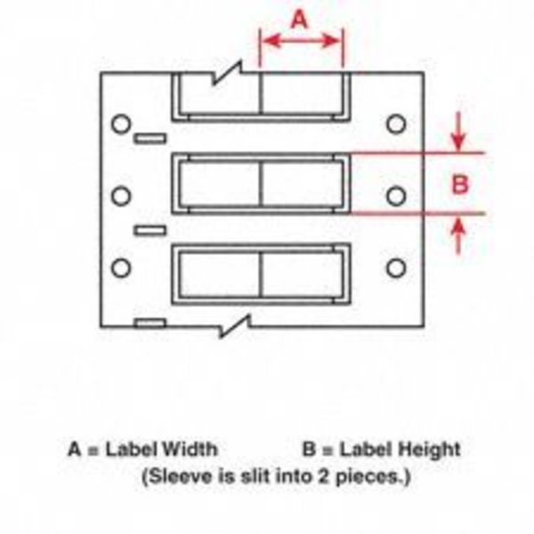 Write On White Wire Marker Sleeves, PermaSleeve(R) Polyolefin, HX-750-150-WT-2