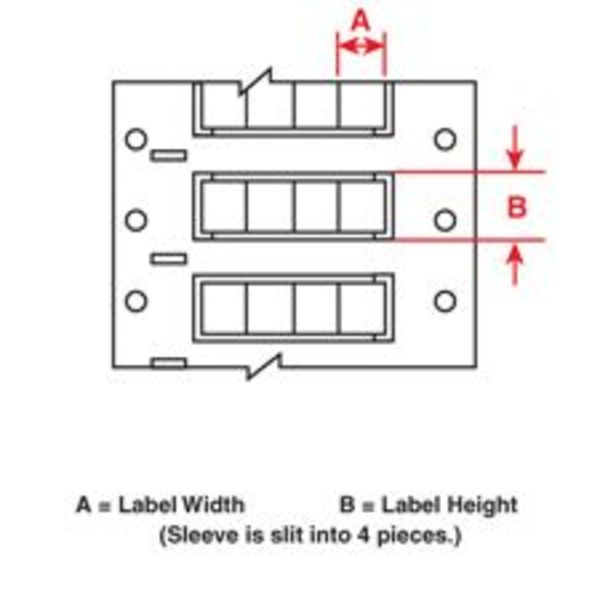 Write On White Wire Marker Sleeves, PermaSleeve(R) Polyolefin, HX-500-2-WT-4