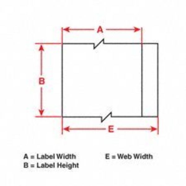 Label Cartridge, Black/White, 3/8 In. W