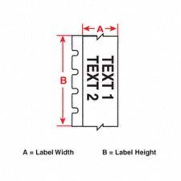 Tape, Yellow, Labels/Roll: Continuous