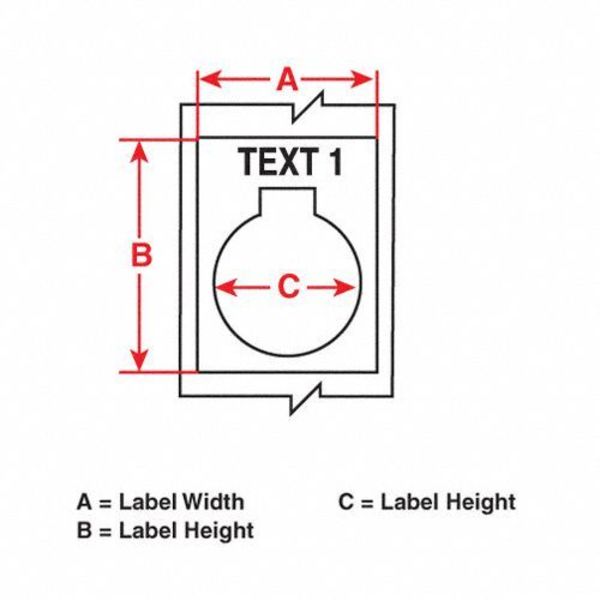 Label Cartridge, Yellow, 1-4/5 In. W