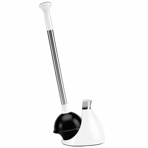 Toilet Plunger, Rubber, Handle 17 1/2