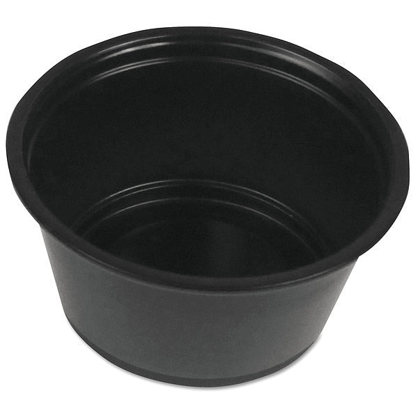 Disposable Portion Cup, 2 oz, Black, PK2500