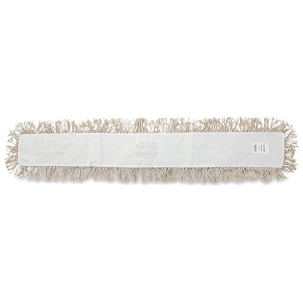 48 in L Cut-End Dust Mop, White, Cotton