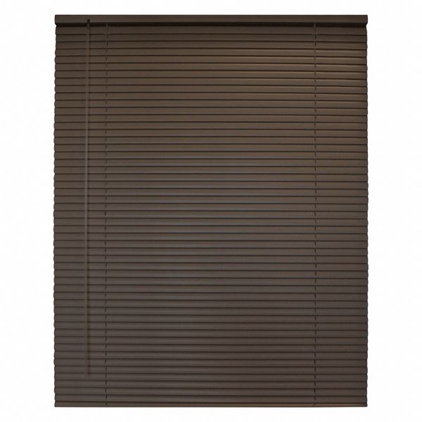 Aluminum Cordless Mini Blind, Brown