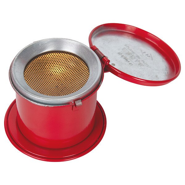 Daub Can, 1/8 gal Cap., Red, 3-1/2