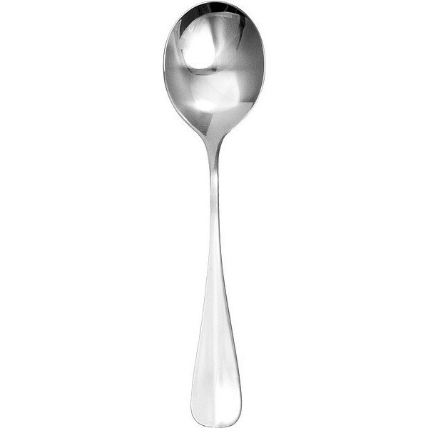 Bouillon Spoon, 6 3/8 in L, Silver, PK12