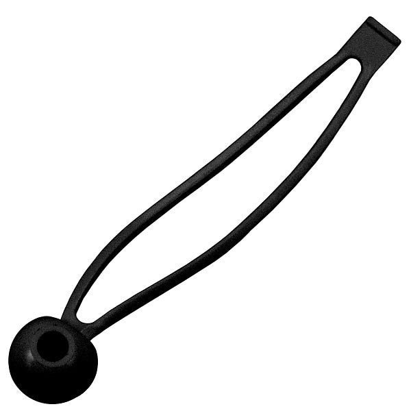 Bungee Ball, 9 in L, Black, PK4