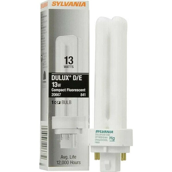 Plug-In CFL Bulb, 13W, 900 lm, 4100K