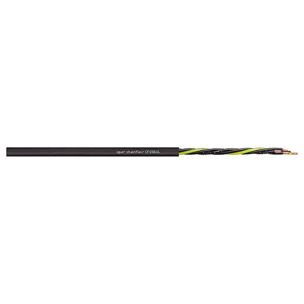 Run Tray Cable, Copper, 14 AWG, Jet Blk