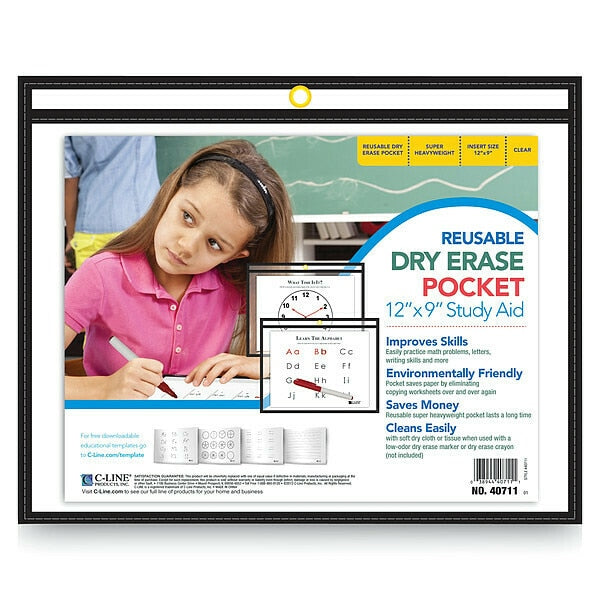 Pocket, Dry Erase, 9