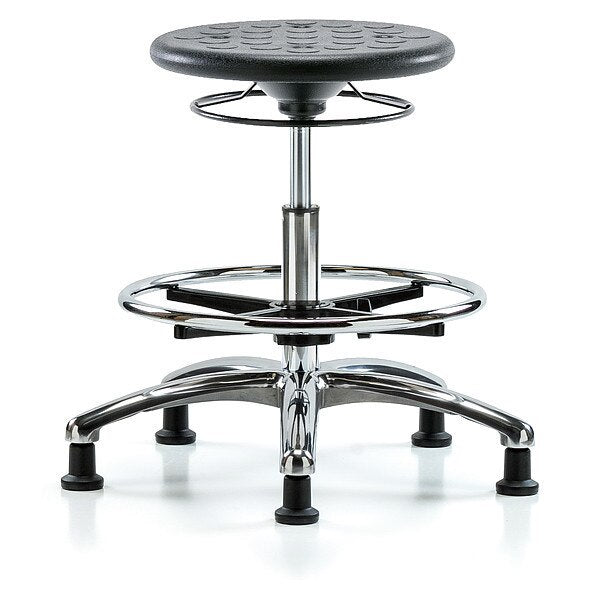 Cleanroom Polyurethane Stool, Black