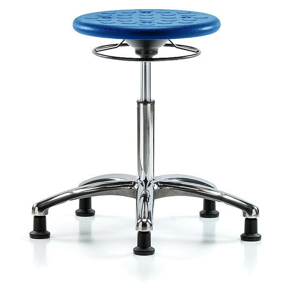 Cleanroom Polyurethane Stool, Blue