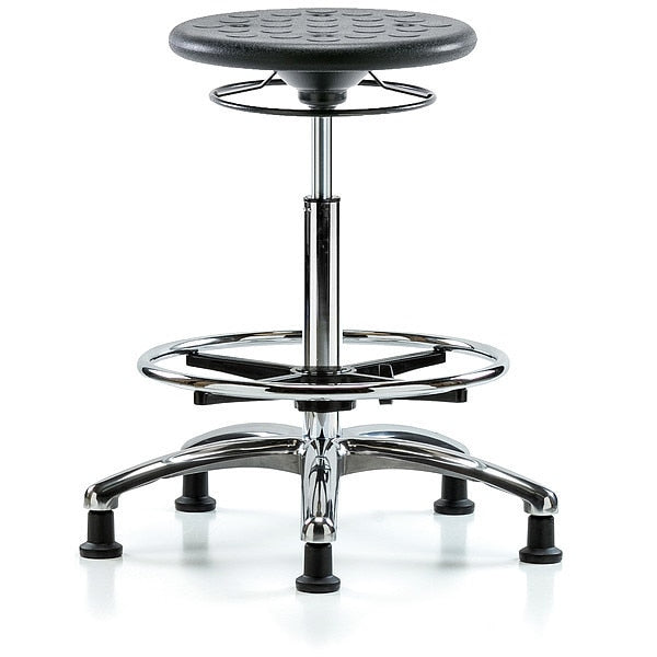 Cleanroom Polyurethane Stool, Black