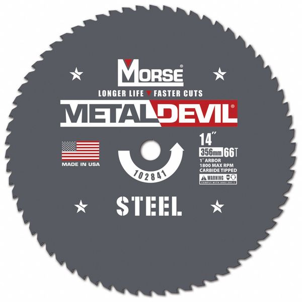 Circular Saw Blade, 14 in Blade, 66 Teeth