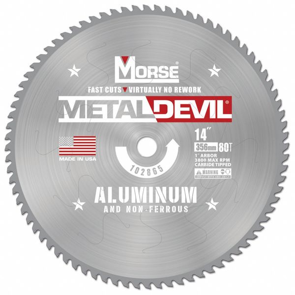 Circular Saw Blade, 14 in Blade, 80 Teeth