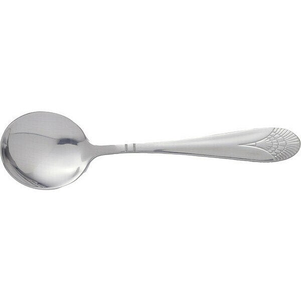 Bouillon Spoon, 6 1/8 in L, Silver, PK12