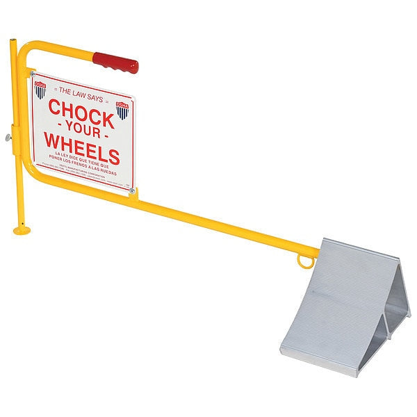 Aluminum Wheel Chock w/Flag