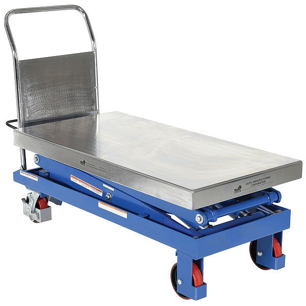 Hydraulic Scissor Cart, 1500 lb. Cap, 47-1/2