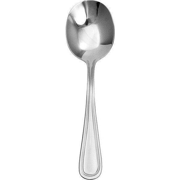Bouillon Spoon, 5 7/8 in L, Silver, PK12
