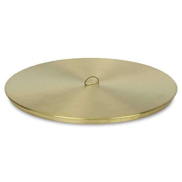 Sieve Cover, Brass, 12 In Dia, 0.375 In D