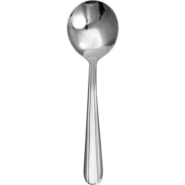 Bouillon Spoon, 5 7/8 in L, Silver, PK36