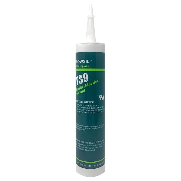 Sealant, 10.1 oz, Cartridge, Black, Silicone Elastomer Base