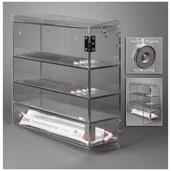 Serological Pipette Holder w/Door, PETG