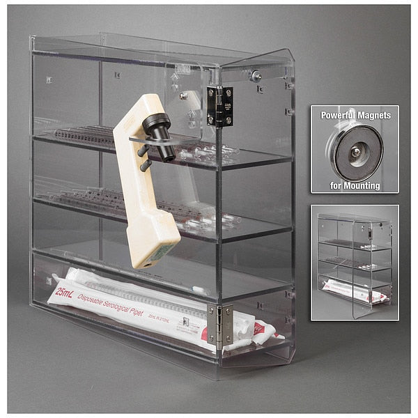 Serological Pipette Holder w/Door, PETG